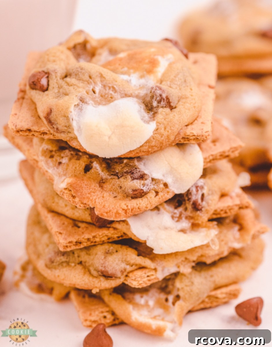 Chocolate Chip S'mores Cookies 1 featured 10179