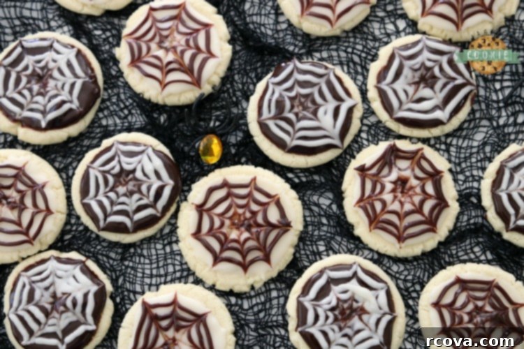 Spooky Spiderweb Cookies 1 featured 1023