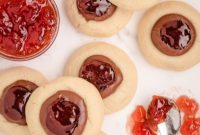Decadent Strawberry Chocolate Thumbprints