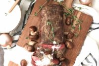 Roasted Beef Tenderloin with Velvety White Wine Cream