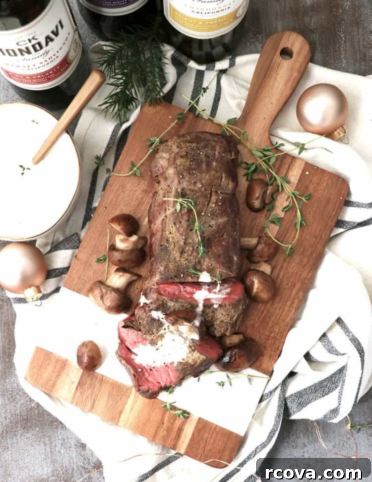 Roasted Beef Tenderloin with Velvety White Wine Cream 1 featured 10568