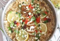 Zesty One-Pot Lemon Feta Chicken Risotto