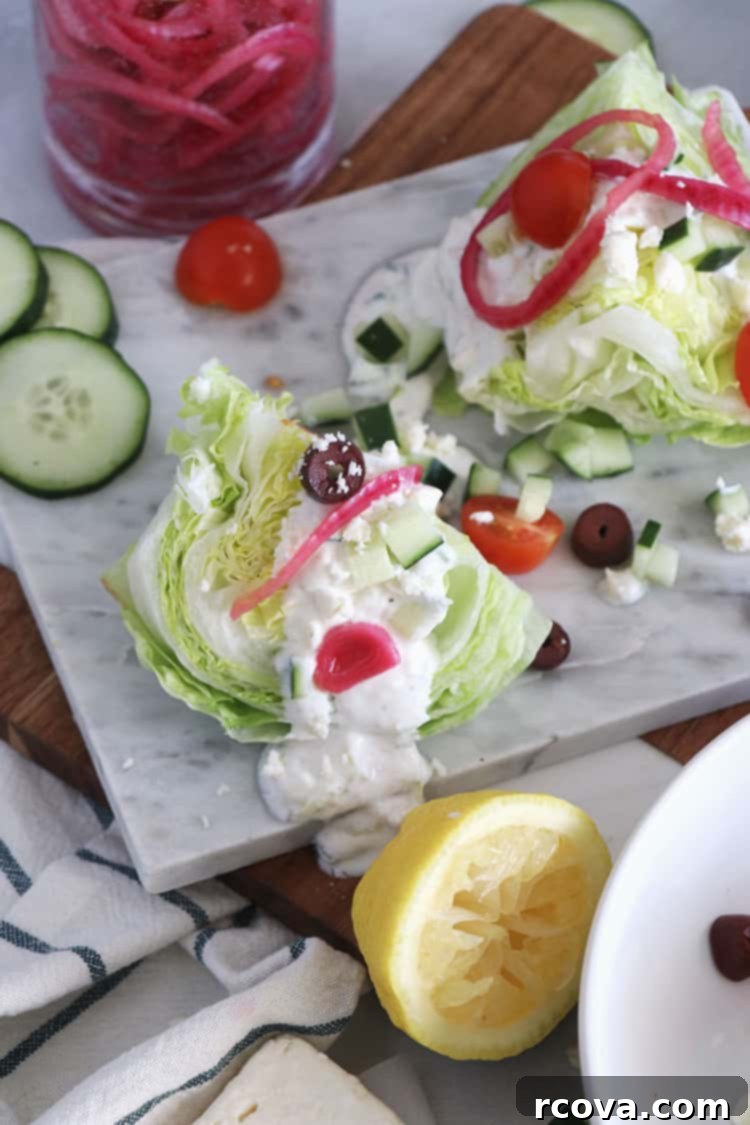 Vibrant Greek Wedge with Tangy Tzatziki Vinaigrette 1 featured 10792
