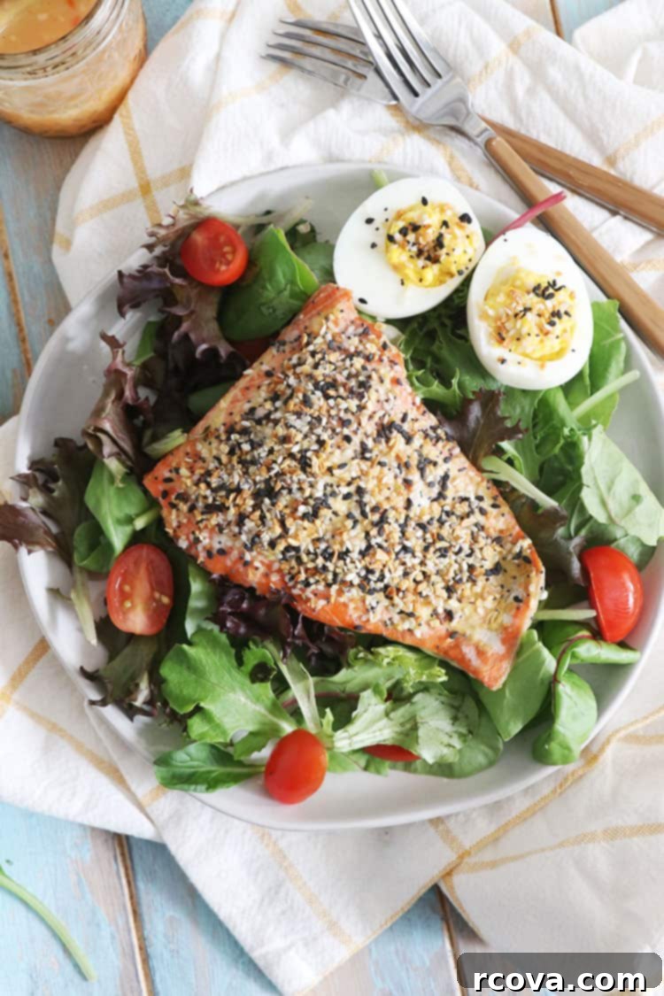 3 Ingredient Oven Baked Everything Bagel Salmon 32 featured 10908