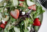 Sweet and Zesty Strawberry Spring Salad with Sugar-Free Dijon