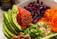 Simple Tuna Steak Poke Bowls