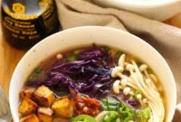 Fiery Tofu Miso Soba Bowls
