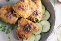 Crispy Golden Turmeric Chicken Thighs