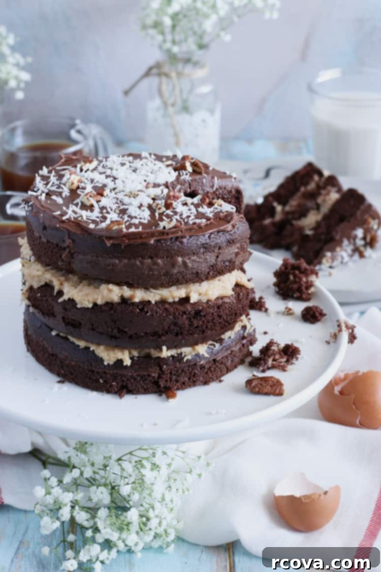 Naked German Chocolate Cake Made Easy 1 featured 11286