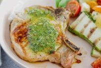 Delicious Pesto Grilled Pork Chops Low Carb Paleo Whole30