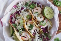Golden Plantain Chili Lime Shrimp Tacos