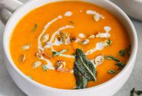 Velvety Dairy-Free Butternut Squash Soup with Carrots and Warming Spices