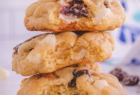Velvet White Chocolate Cherry Cookies