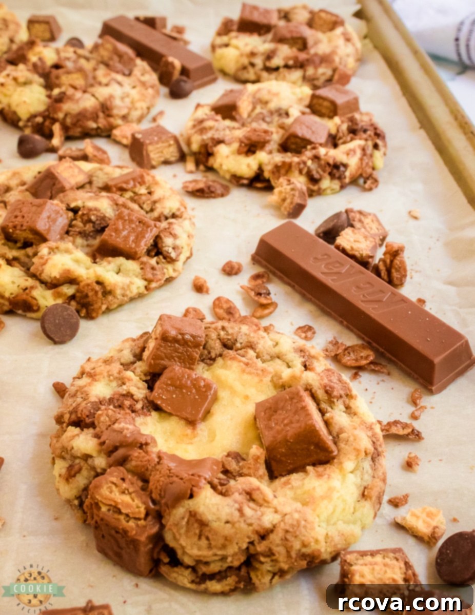 Decadent Kit Kat Cookies 1 featured 12009