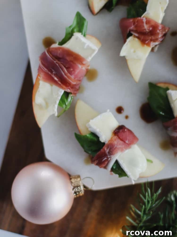 Silent Prosciutto Delight: Apple, Brie & Balsamic Bites 1 featured 12129