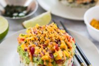 Fiery Shrimp Piles with Tropical Mango Relish