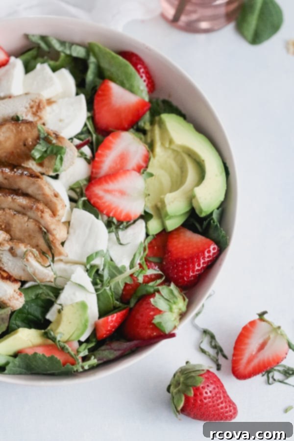 Luscious Strawberry Caprese Chicken Salad with Maple Balsamic Vinaigrette 1 featured 12934