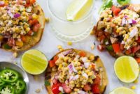 Elote Topped Cajun Chicken Tacos