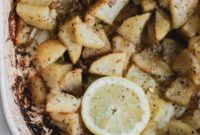 Whole30 Greek Lemon Roasted Potatoes