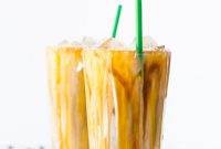 Tropical Salted Caramel Iced Macchiato