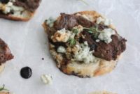 Steak and Blue Cheese Crostini The Ultimate Party Bite