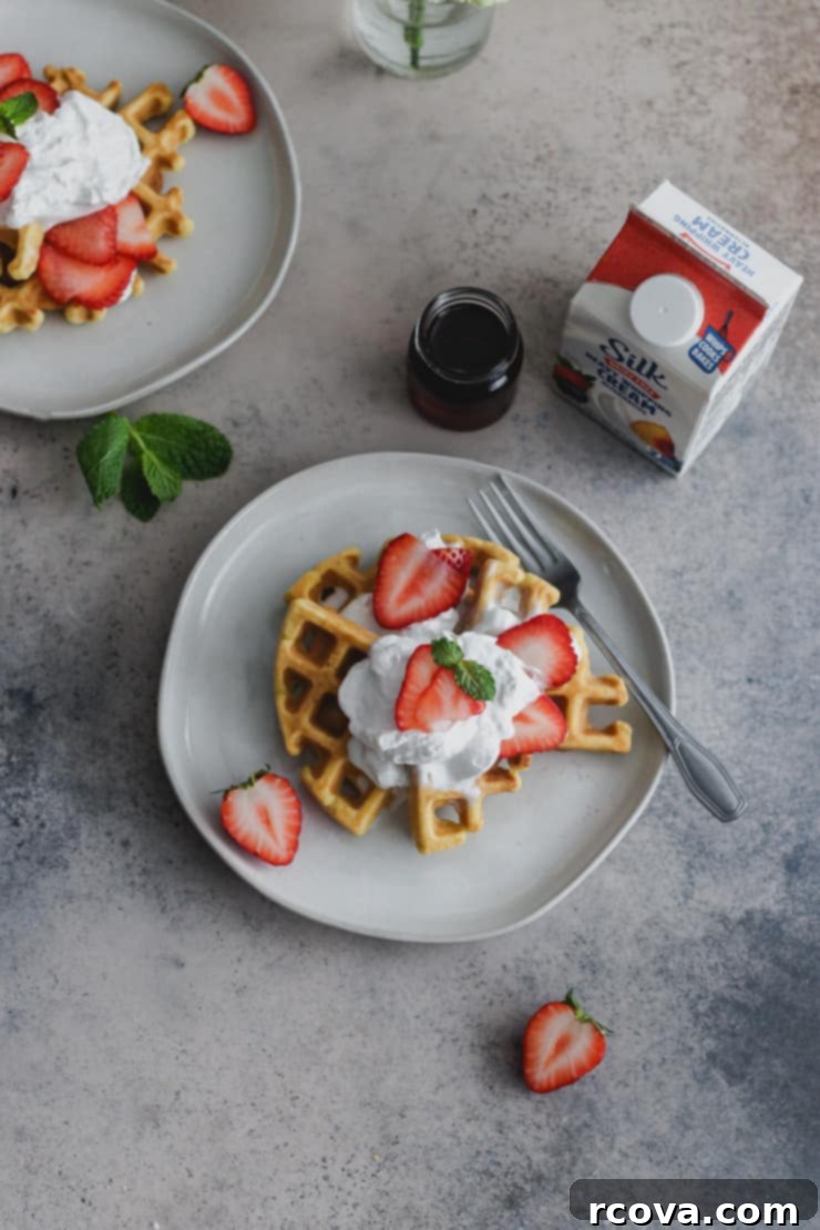 Grain-Free Strawberry Shortcake Waffles 1 featured 14207