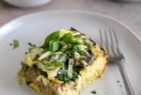 Golden Cheesy Sausage Mushroom Bake