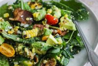 Chopped BLT Salad with Sweet Corn and Basil Vinaigrette
