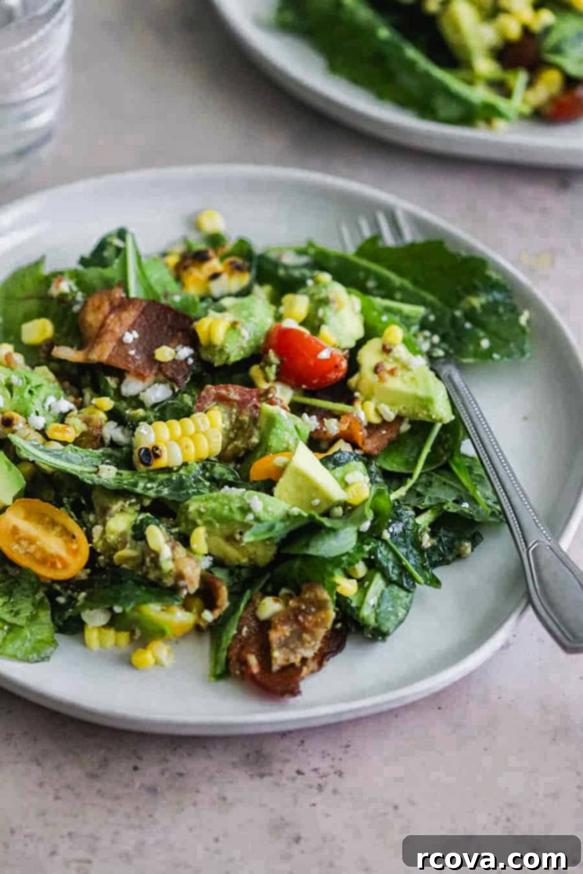 Chopped BLT Salad with Sweet Corn and Basil Vinaigrette 1 featured 15320