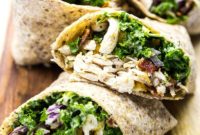 Signature Kale Chicken Caesar Wraps