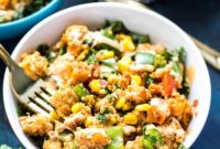 Spicy Chipotle Chicken & Sweet Potato Quinoa Bowls