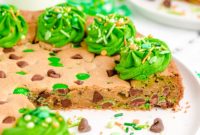 St Patricks Day Green Cookie Cake