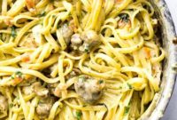 Velvety Linguine Chicken Tetrazzini