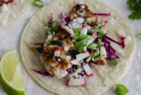 Flaky Fish Tacos with Speedy Cilantro-Radish Salsa