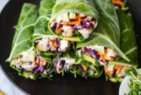 Collard-Wrapped Garlic Chicken