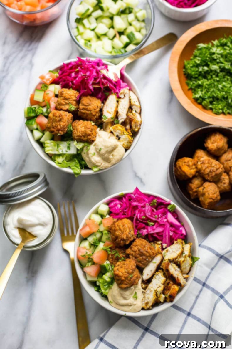 Mediterranean Chicken Falafel Bowls 1 featured 17208