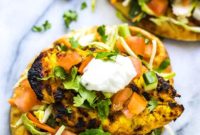 Tandoori Chicken Naan Burgers