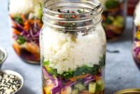 Meal Prep Dynamite Shrimp Sushi Jars