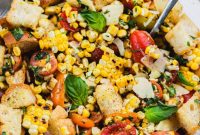 Smoky Corn and Tomato Panzanella