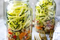 Zucchini Noodle Chicken Soup Prep Jars