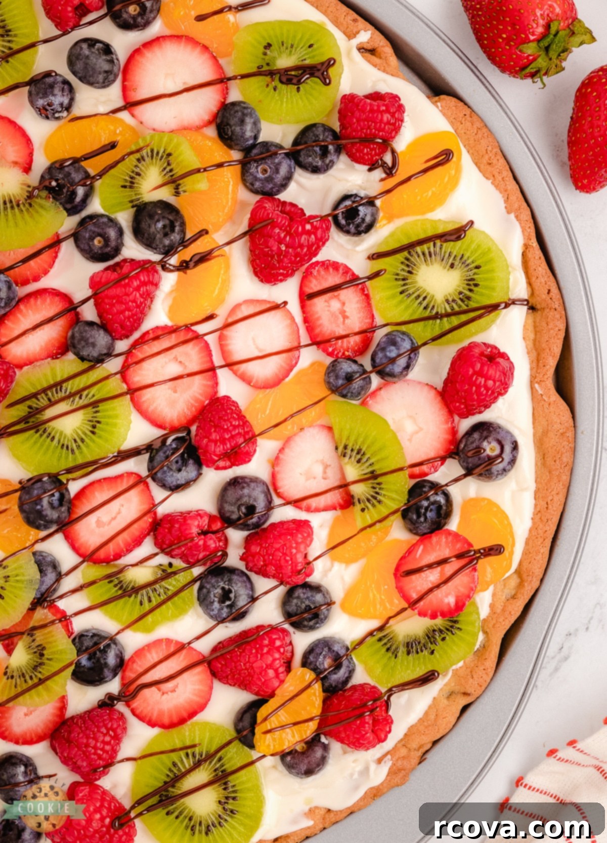 Giant Chocolate Chip Cookie Fruit Pizza 1 featured 18902