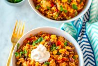 Effortless Instant Pot Chicken Burrito Bowls