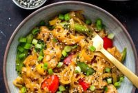 Instant Pot Sticky Honey Sesame Chicken Noodle Bowls