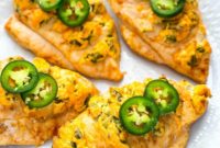 Jalapeno Popper Stuffed Hasselback Chicken