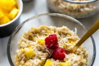 Pina Colada Instant Pot Steel Cut Oats