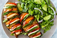 Caprese Hasselback Chicken Bake
