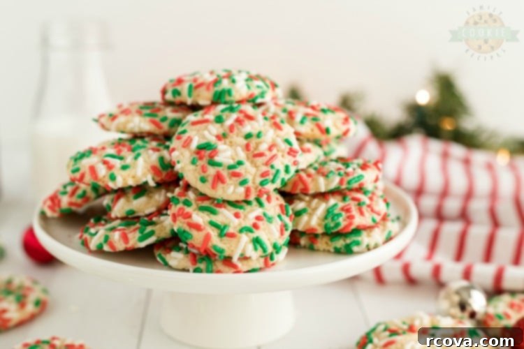 Festive Sprinkle Cookies 1 featured 2373