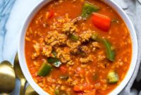 Instant Pot Unstuffed Pepper Soup