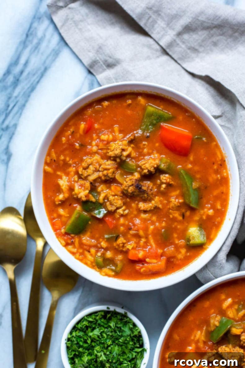 Instant Pot Unstuffed Pepper Soup 1 featured 24712