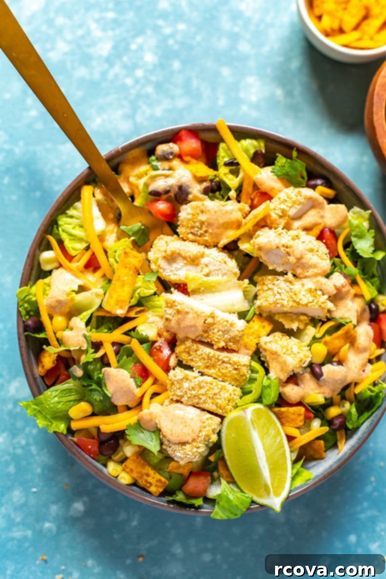 Homemade McDonald's Southwest Salad Recipe 1 featured 28885
